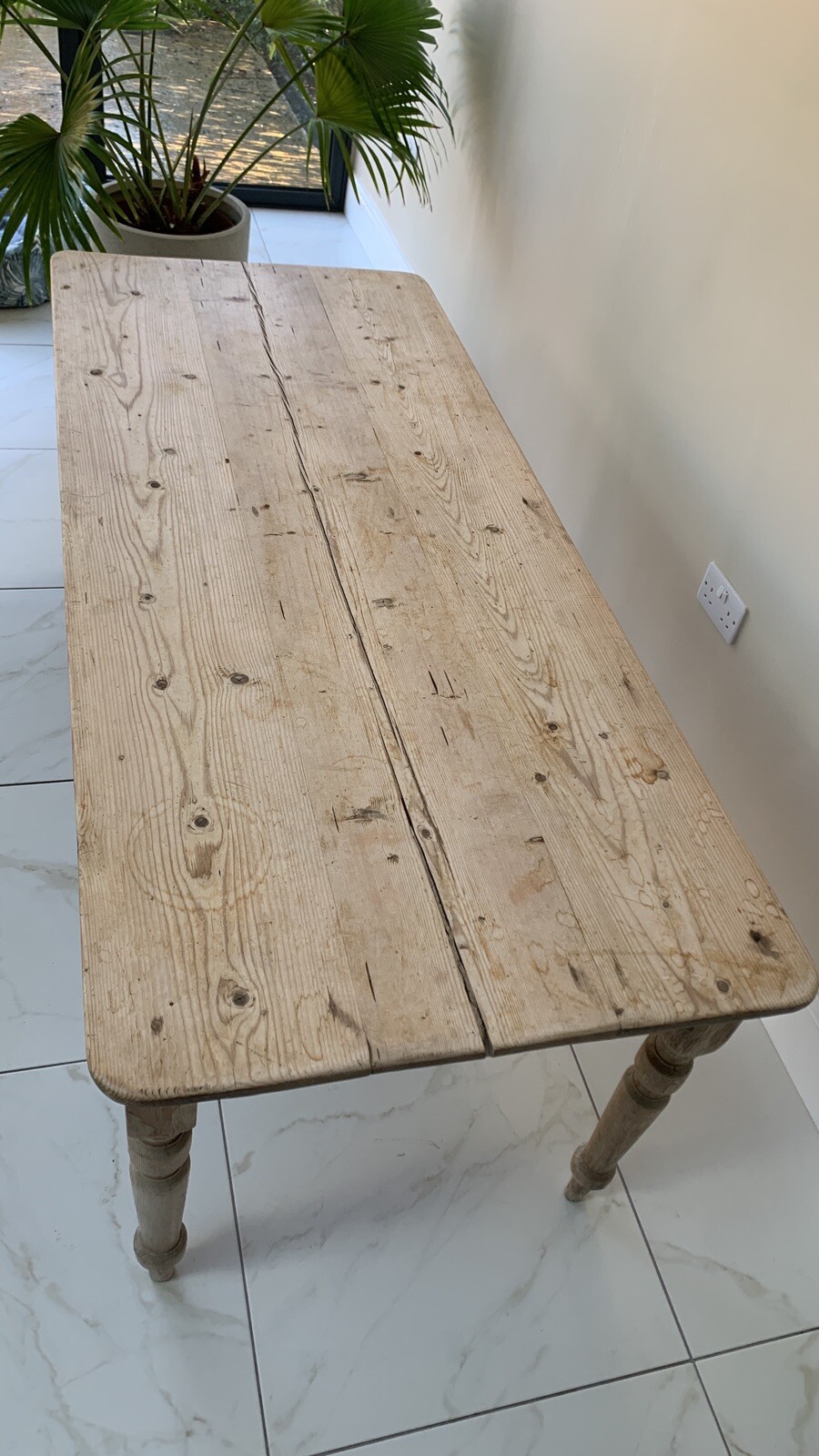 Stripped Pine Kitchen Table eBay
