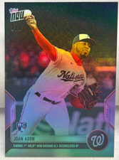 Joan Adon 2022 Topps Now MLB RC #72 - RAINBOW FOIL Parallel #'d 1/1 - NATIONALS