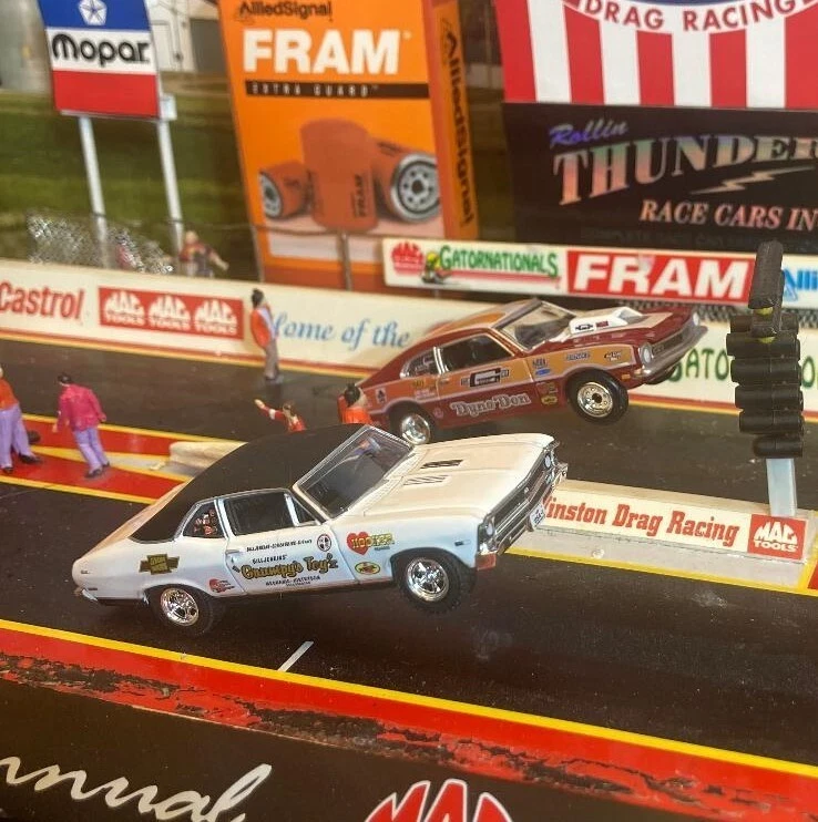 JUGUETE CHEVY SUPER STOCK 1968 BILL JENKINS GRUMPYS NOVA NHRA DRAG RACE LEGEND SUELTO Foto 2 de 4