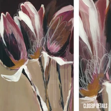 24W"x36H" AUBERGINE SPLENDOR I by ANGELA MARITZ - PURPLE TONES CHOICES of CANVAS