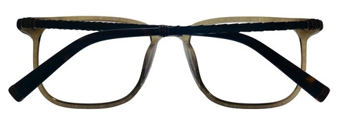 John Varvatos Rectangle Mens Smoke Crystal Eyewear Plastic Frame V400 53mm - Picture 6 of 12