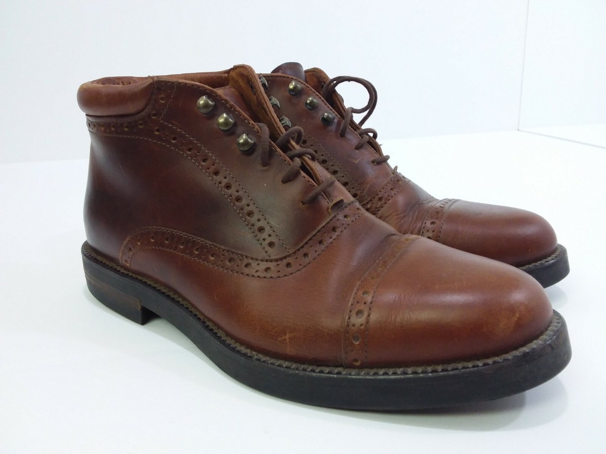 Johnston & Murphy Boots Dark Brown Leather Men\'s Made in Italy Size 10/11 Amazon.com | Johnston & Murphy Men main image 3