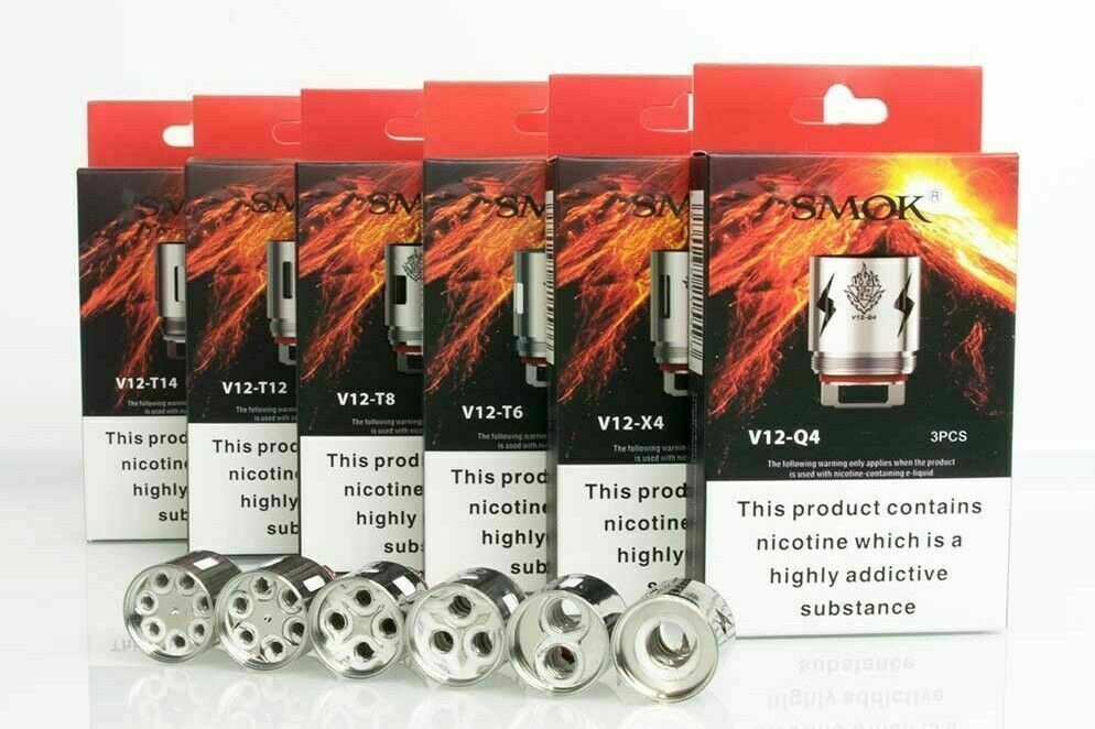 Image 1 -   SMOK TFV12 Coils V12 T6  V12 T12 Genuine Coils UK Seller ( Pack of 3  )