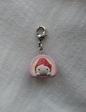 Rare Hello Kitty Japanese sweets Vintage Keychain zipper mascot SANRIO 2007