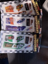 Vintage NASCAR Racing Superstar Puff Stickers Lot Of 3 Hamilton Schrader Marlin