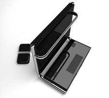 TV MONITOR 19” LCD DVD BRIONVEGA ALPHA NERO COMETTI RE-DESIGN ALGOL HI END