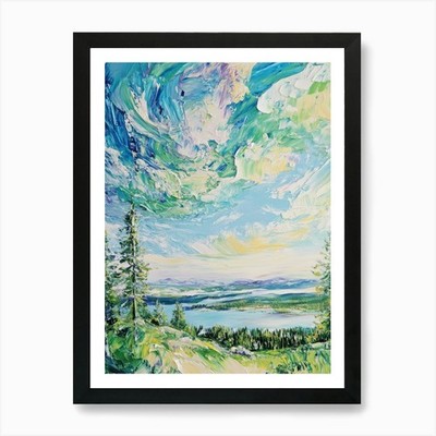 Wolkenhimmel 12 Kunstdruck gerahmt Wandbild Poster Leinwanddruck Bild