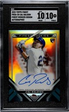 2022 Topps Finest Cal Raleigh FRDA-CR Autographed Rookie Insert SGC 10 Mariners