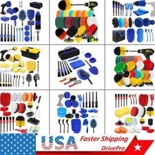 17~45Pcs Car Detailing Kit Clean Tire Wash Brush Set for Interior Exterior Wheel