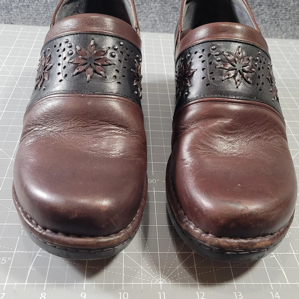 Ariat Shoes Womens Size 10 Leather Slip On Comfort Clog Floral 10008681 - Image 3 of 4