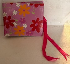 Pink Floral Photo Friend Scrapbook Album, 4" x 6" Frame 100 Photos and Notes