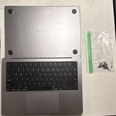 Apple MacBook Pro A2918 14  M3 Top Case Palmrest w/Keyboard Touchpad  Space Gray