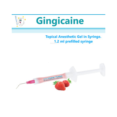 House Brand 20118S Gin-gica-ine Topi-cal syrin-ge Strawberry Sample 1.2 mL