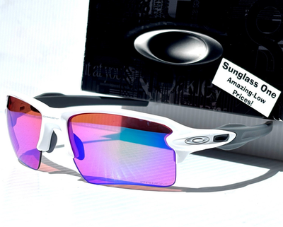 NEW Oakley FLAK 2.0 XL Matte White PRIZM Golf Lens Sunglass 9188