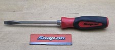 Snap On SGD6BR - 5/16" Flat Tip X 6" Long Blade Red Soft Grip Screwdriver Nice