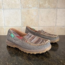 Twisted X Slip-on Driving Moccasin Gray Brown Multi Style WXC0006 W's 6.5