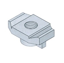 *25 Pack* 500PU-CN Fiberglass Unistrut Standard Duty Channel Nut 1/2-13 Gray