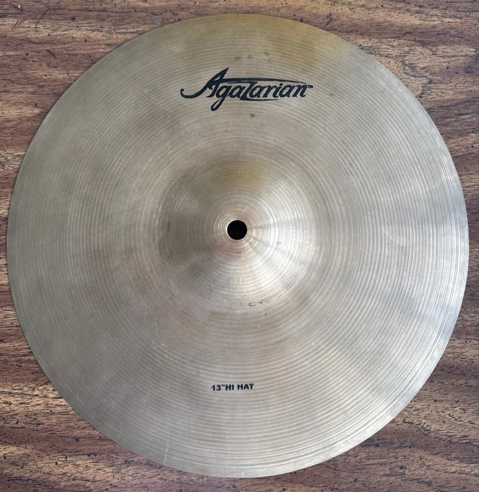 "1 par de platillos de percusión Hi-hat de 13"" Agazarian" Foto 2 de 2