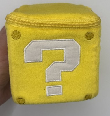 Super Mario COIN BLOCK Plush Toy Sanei Little Buddy 2012 ZIPS AUTHENTIC 5  