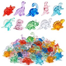 Miniature Resin Animals: Tiny Figurine Bulk Pack Dinosaur, 100pcs