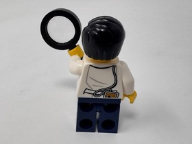 Lego City Jungle Scientist Minifigure cty0789 Lab Coat 60157 Magnifying Glass