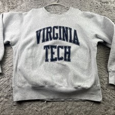 Vintage 90s Virginia Tech The Cotton Exchange Crewneck Sweatshirt Large USA