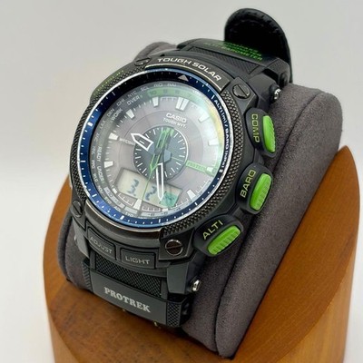 Casio Pro Trek PRW 5000CA 5114 Tough Solar Mens Wristwatch Japan Analog Used