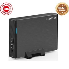 USB 3.0 to 3.5 Inch Hard Drive Enclosure Vertical External Black