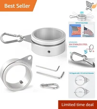 Flag Pole Rings Aluminum Alloy 2 Inch 360° Rotating Anti Wrap Mounting Rings