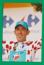 CYCLISME carte cycliste ANTHONY CHARTEAU Maillot a pois Imprimé  Optique Sociale