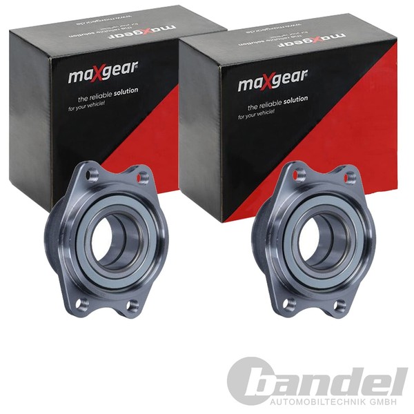 2X Maxgear RADLAGER-SATZ Hinten Passend FÜR Mitsubishi Lancer Links+Rechts-image