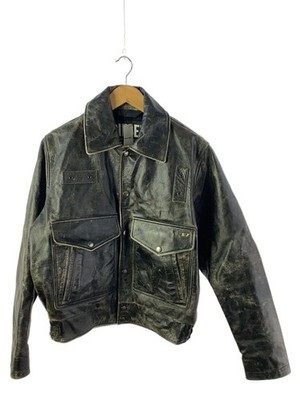 Diesel L-Muddy Leather Jacket/Leather Jacket Blouson/S/Leather/Blk/A03694 3697