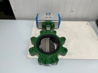 Unox DN100 Butterfly Valve w/Pneumatic Actuator
