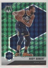 2020-21 Panini Mosaic Green Mosaic Prizm Rudy Gobert #58 1d4