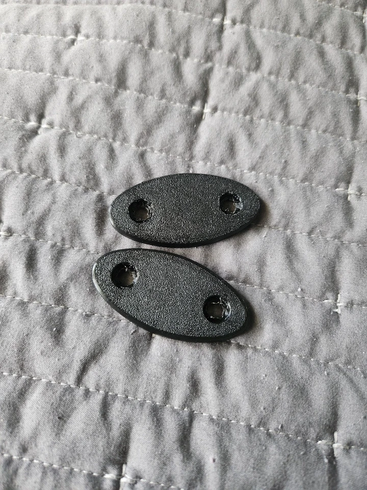 Солнцезащитный козырек Mazda Miata MX-5 1990-2005 годов выпуска блокировка / пустые пластины | 2 пластины - Изображение 2 из 2