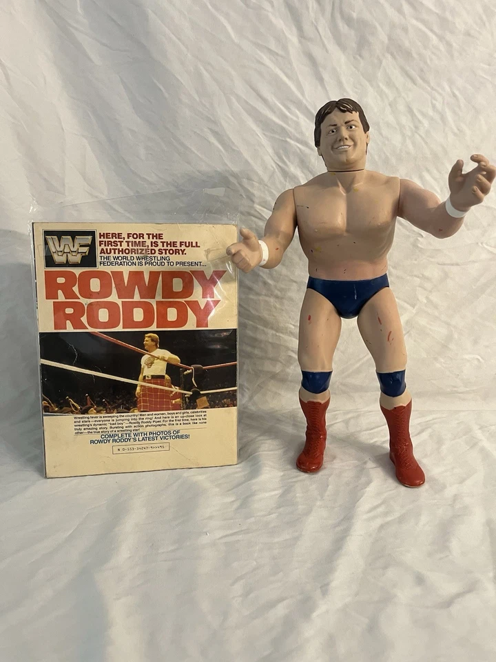 Rowdy Roddy Piper ¡Lote! Figura LJN Titan WWF Giant 16" 1985 y biografía oficial Foto 2 de 4