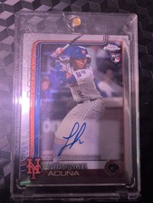 2025 Topps Chrome - Rookie Autographs Luisangel Acuna #RA-LA (AU, RC)