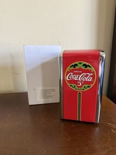 COCA COLA METAL 50'S STYLE NAPKIN DISPENSER NEW IN BOX