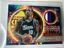 2025-26 Topps Series 1 DeRozan #SST-DD Swish & Stitch Relics Red Halo Foil 3/5🔥