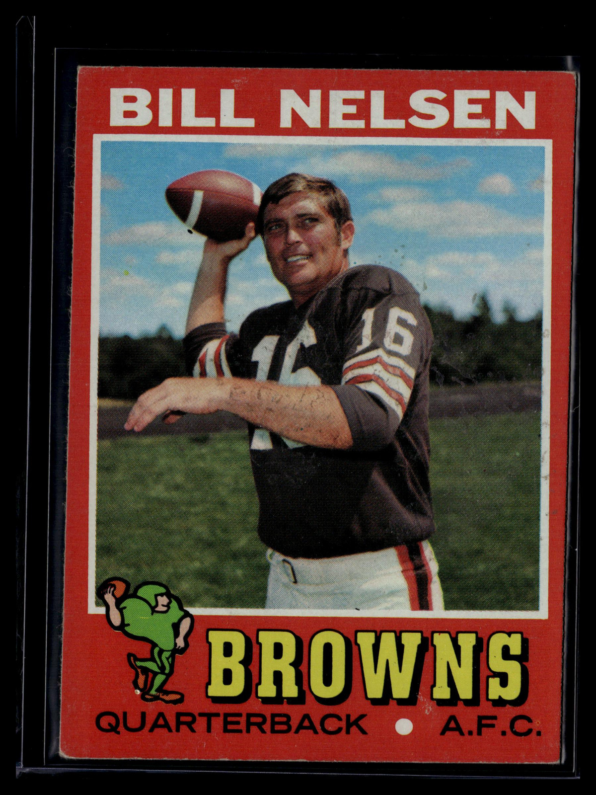 1971 Topps #220 Bill Nelsen QB Browns