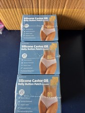 60pcs Castor Oil Pack Wrap, Organic Cotton Castor Oil Patches for Belly Button,