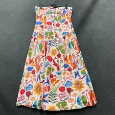 FARM RIO Printed Strapless Maxi Dress Women's Size L Farm Beige