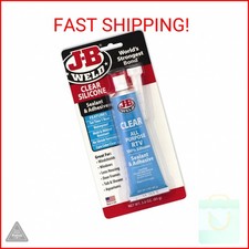 J-B Weld 31310 All-Purpose RTV Silicone Sealant and Adhesive - 3 oz. - Clear