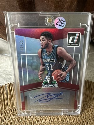2016-17 Donruss Elite Signatures Karl Anthony Towns #/25 Auto
