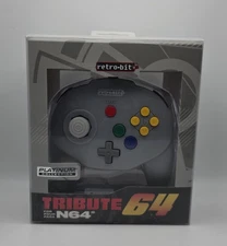 Retro-Bit Tribute 64 Wired Controller for Nintendo 64 - Gray