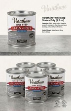 5x Varathane Poly+Stain - Weathered Gray Oak Semi Gloss - Water Based 1 Qt Each