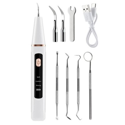 Professional Dental Scaler Ultrasonic Teeth Cleaning Tool 450mAh Battery LED