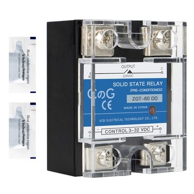 CG Solid State Relay SSR-60DD DC to DC Input 3-32VDC to Output 5-240VDC 60A S...