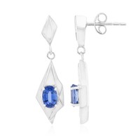 Cavill Damen Silberohrringe 925 Sterling Kyanit 1,08Ct Oval Blau Modern