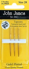 Gold Tapestry Hand Needles Size 20 3/Pkg